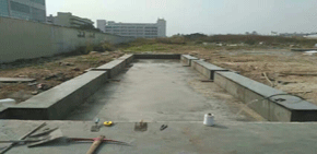 电子汽车衡基础施工现场案例分享-苏州金钻